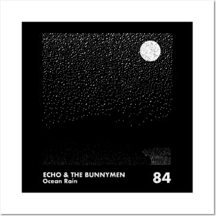 Ocean Rain / Echo & The Bunnymen / Minimalist Artwork Design Posters and Art